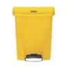 Poubelle Jaune 30L Rubbermaid - Pédale Frontale Ultra Résistante