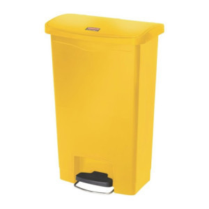 Caixote do lixo com pedal Slim Jim Rubbermaid - Amarelo 50L