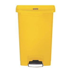 Caixote do lixo com pedal Slim Jim Rubbermaid - Amarelo 50L