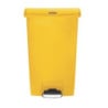 Poubelle à Pédale Frontale Large Jaune 68 L Rubbermaid: Hygiène impeccable et praticité professionnelle