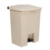 Contêiner com Pedal Bege 68 L Rubbermaid Step-On: Qualidade e Praticidade