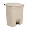 Contêiner com Pedal Bege 68 L Rubbermaid Step-On: Qualidade e Praticidade