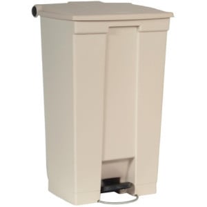 Contêiner com Pedal Bege 87L Rubbermaid Step-On: Durabilidade e Higiene
