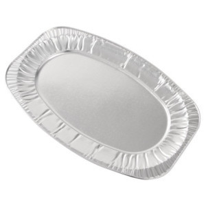 Disposable Trays 355 mm - Pack of 10 in decorated aluminum