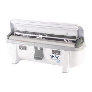 Distribuidor 3000 Wrapmaster: Facilite a embalagem na cozinha profissional.