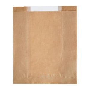 Kraft Paper Bags with Glassine Window - Lot of 1000, Eco-friendly & Elegant