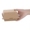 Petites Boîtes Hamburger Compostables 105mm: Solution écologique en kraft
