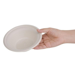 Bols Redondos Compostáveis Bagasse Natural 950ml - Conjunto de 50 - Eco-responsável & Elegante