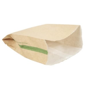 Sacolas de lanche quente compostáveis 292x127 mm - Pacote com 500 unidades da Vegware