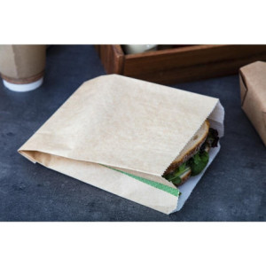 Compostable Hot Snack Bags 229 x 165 mm - Pack of 500 Vegware