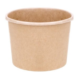 Soup Pots 340 ml 98 mm - Pack of 500 in Kraft Cardboard