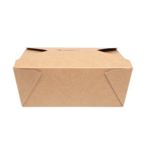 Boîtes Alimentaires en Carton Compostable N°3 1800 ml - Lot de 180 - Vegware - Écologiques et pratiques!