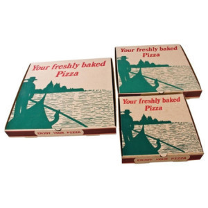 Compostable Printed Pizza Boxes 237 mm - Pack of 100 units