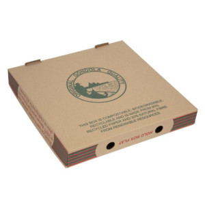 Caixas de pizza impressas compostáveis ​​311mm - Pacote de 100 da FourniResto