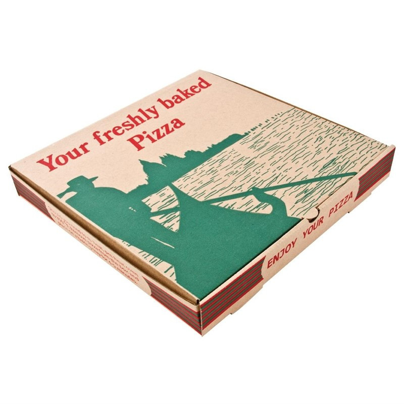 Caixas de Pizza Compostáveis 358mm Pacote com 50 - Respeito ao meio ambiente