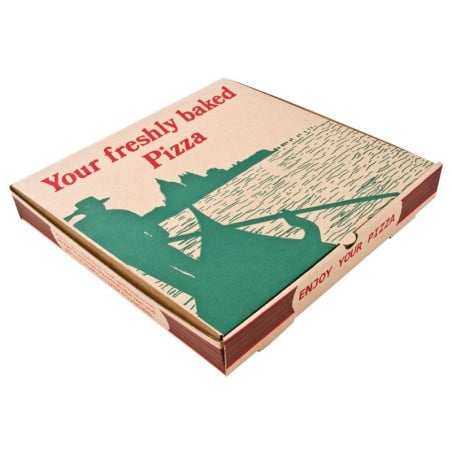 Boîtes à Pizza Compostables 358mm Lot de 50 - Respect de l'environnement
