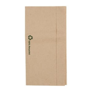 Serviettes Kraft Pliées 320 x 300 mm - Lot de 6000, Produit Écologique et Résistant