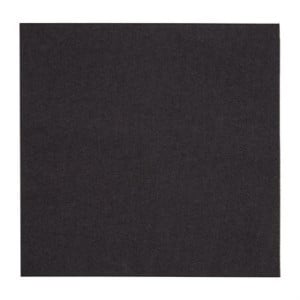 Serviettes 2 Plis Noires 330 mm - Lot de 2000 Snacking Eco-Friendly