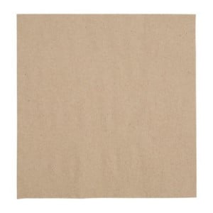 Serviettes Snacking Recyclées 2 Plis 330 mm Kraft - Lot de 2000