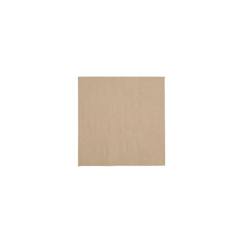 Recycled 2-Ply Snacking Napkins 330 mm Kraft - Pack of 2000