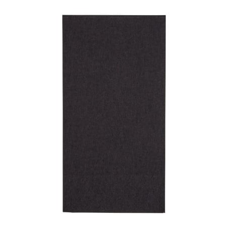 Dinner Napkins 2 Ply 1/8 Black 400mm - Pack of 2000 | Premium Paper Quality