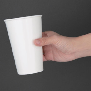 Copos de papel para bebidas frias recicláveis 454ml - Pacote com 1000