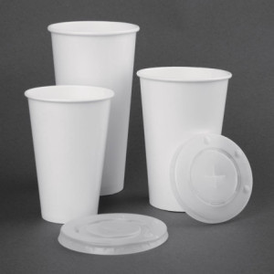 Copos para bebidas frias de papel reciclável 454ml - Lote de 1000