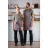 Apron Bib in Washed Grey Cotton: Comfort and Culinary Style