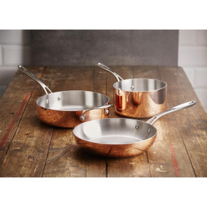 Triple Wall Copper Induction Pan Vogue Ø 200mm