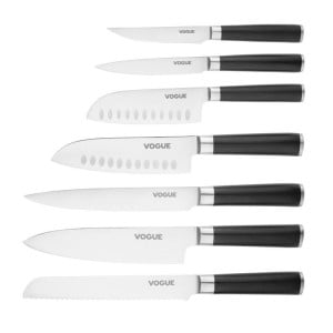 Stainless Steel 200mm Bistro Vogue Bread Knife: Precise and comfortable cutting