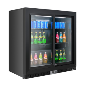 Bar Traseiro Refrigerado 212 L 2 Portas Deslizantes Preto