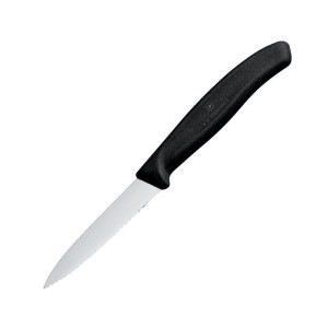 Couteau D'office Denté Pointu Victorinox 8 cm: Coupe précise et pénétration facilitée.
