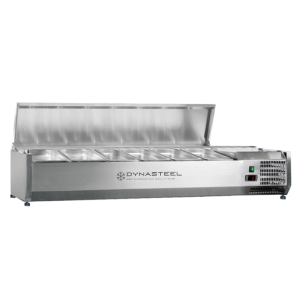 Saladette Refrigerada para Colocar Tampa Inox - 6 x GN 1/4 - Dynasteel