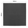 Serviettes de Table en Lin Noir 400x400mm - Lot de 12 : Élégance et Qualité Olympia