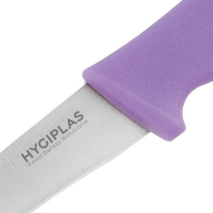 Couteau d'Office Violet 90 mm Hygiplas : Précision et Confort en Cuisine