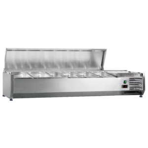 Saladette Refrigerada para Colocar Tampa Inox - 6 x GN 1/3 - Dynasteel