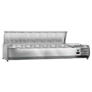 Saladette Refrigerada para Colocar Tampa Inox - 7 x GN 1/3 - Dynasteel