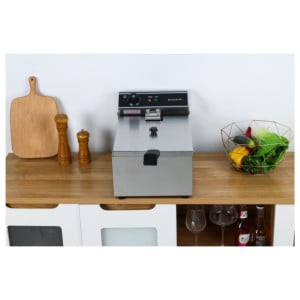 Fritadeira Profissional 10 L 3000 W Inox — Termostato