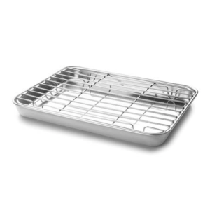 Prato de Forno com Grelha 235x155 mm Lacor - Cozimento perfeito & versátil