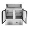 Móvel Refrigerado para Pizza - 2 Portas - 5 Cubas GN 1/6 - Dynasteel