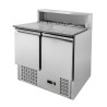 Móvel para Pizza Refrigerado 2 Portas - 5 Recipientes GN 1/6 Dynasteel | Fourniresto