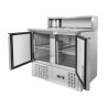 Móvel para Pizza Refrigerado 2 Portas - 5 Recipientes GN 1/6 Dynasteel | Fourniresto