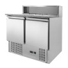 Móvel para Pizza Refrigerado 2 Portas - 5 Recipientes GN 1/6 Dynasteel | Fourniresto