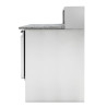 Móvel para Pizza Refrigerado 2 Portas - 5 Recipientes GN 1/6 Dynasteel | Fourniresto