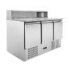 Móvel Refrigerado para Pizza - 3 Portas - 8 Cubas GN 1/6 - Dynasteel