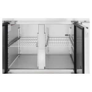 Mesa Refrigerada 2 Portas GN1/1 - Profundidade 700 com Backsplash - Dynasteel