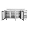 Mesa Refrigerada 3 Portas GN1/1 - Profundidade 700 com Backsplash - Dynasteel