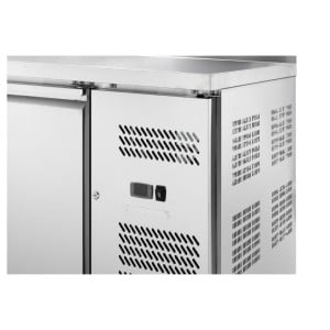 Mesa Refrigerada 3 Portas GN1/1 - Profundidade 700 com Backsplash - Dynasteel