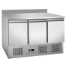 Mesa Refrigerada Positiva GN 1/1 Com Backsplash - 3 Portas - Dynasteel