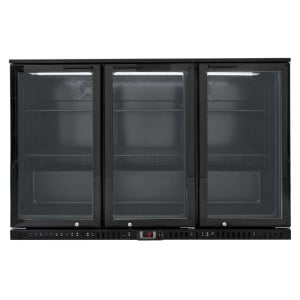 Bar Traseiro Refrigerado 328 L 3 Portas de Vidro Preto